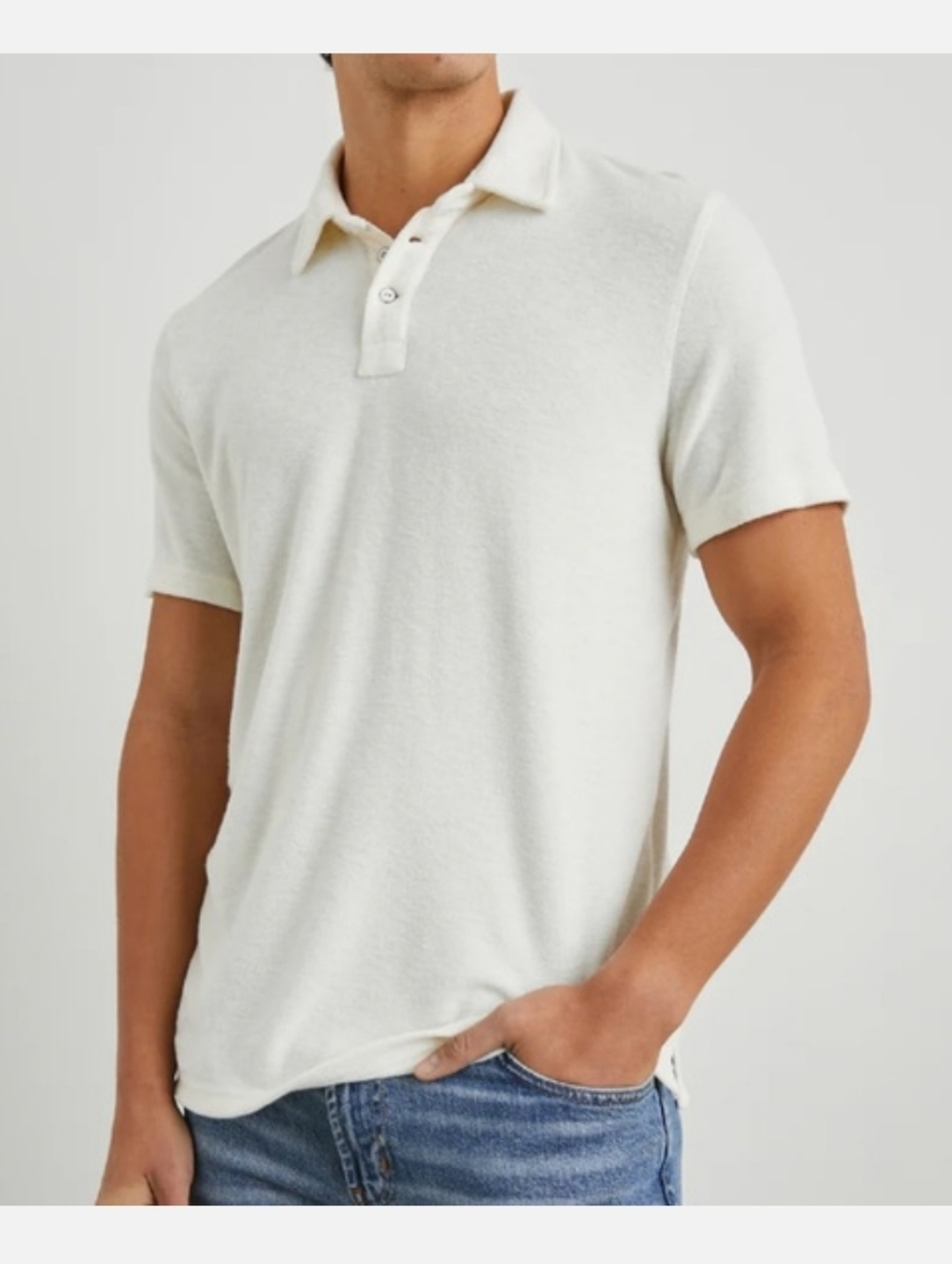 Rails Sebastian Oat Stripe Polo Shirt Men’s Medium